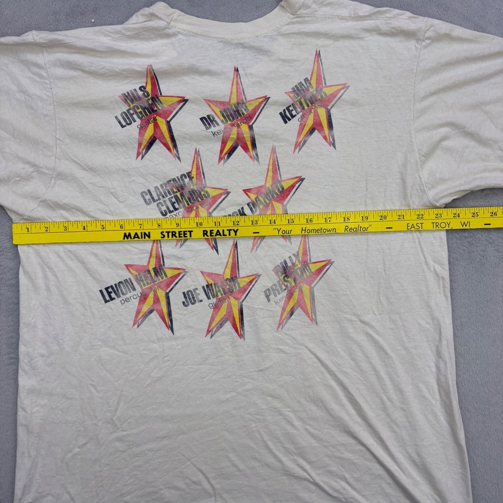 Vintage Ringo Starr Shirt Mens XL White 1989 All Starr Band Tour Graphic 80s - Picture 8 of 11
